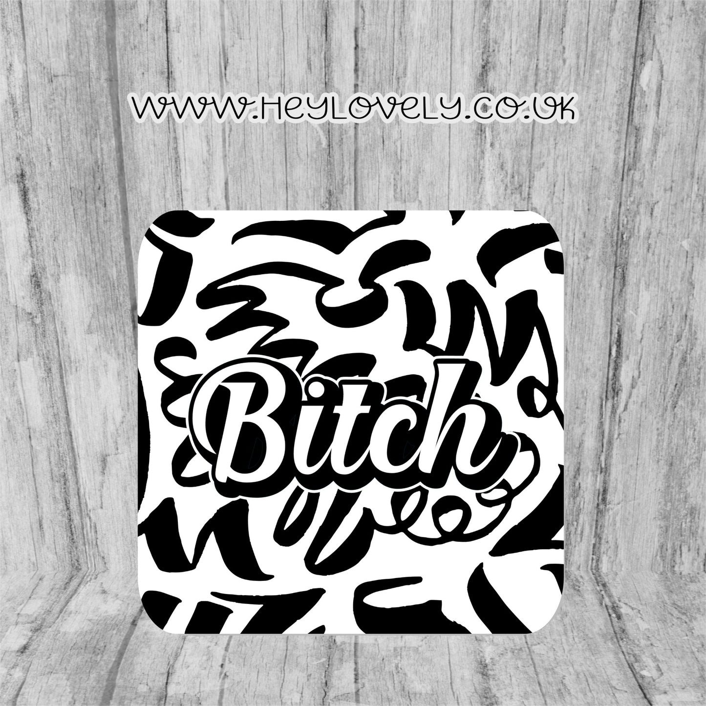 Sweary Mug Black & White Design