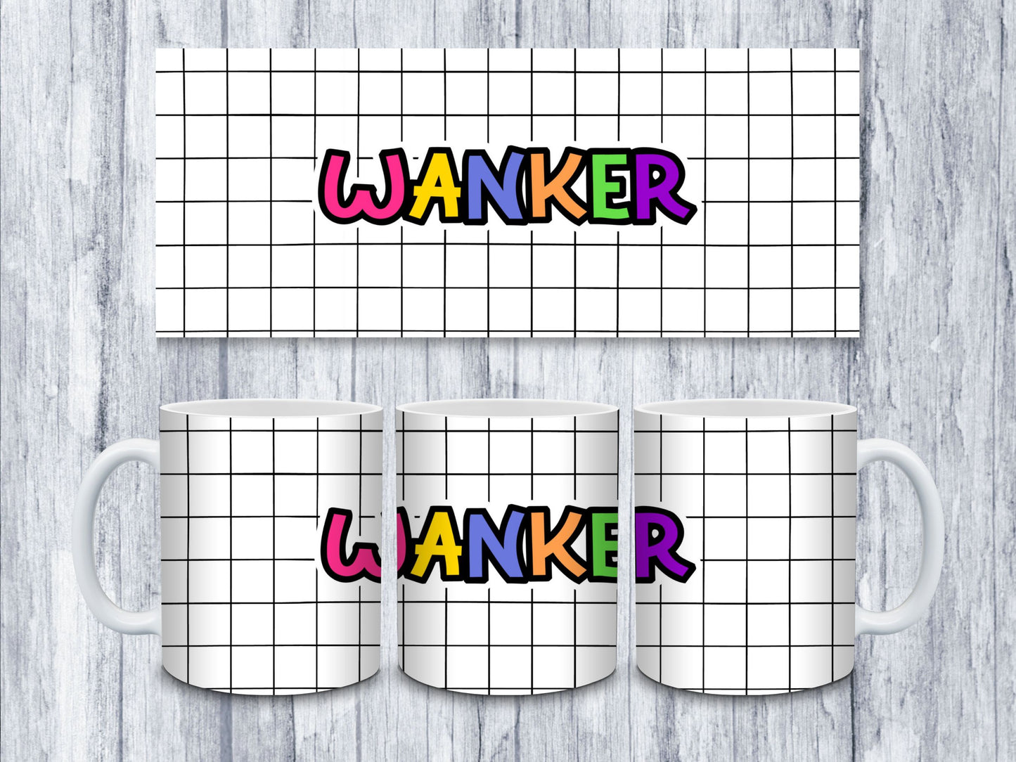 Sweary Mug Check Design