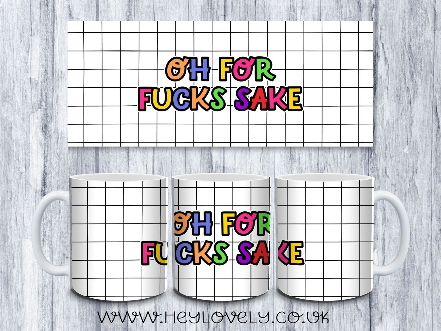Sweary Mug Check Design