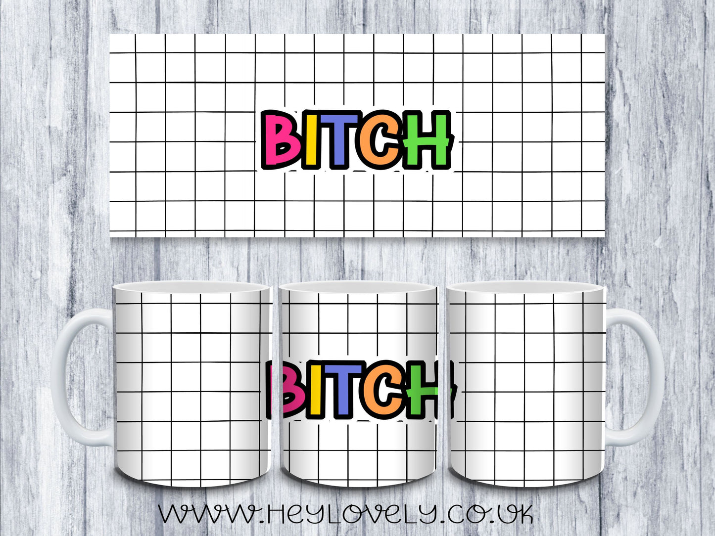 Sweary Mug Check Design