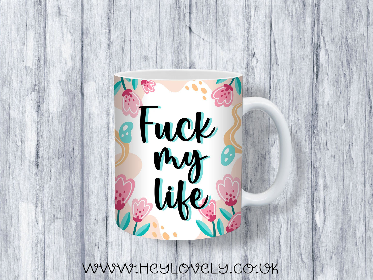 Sweary Mug Florals