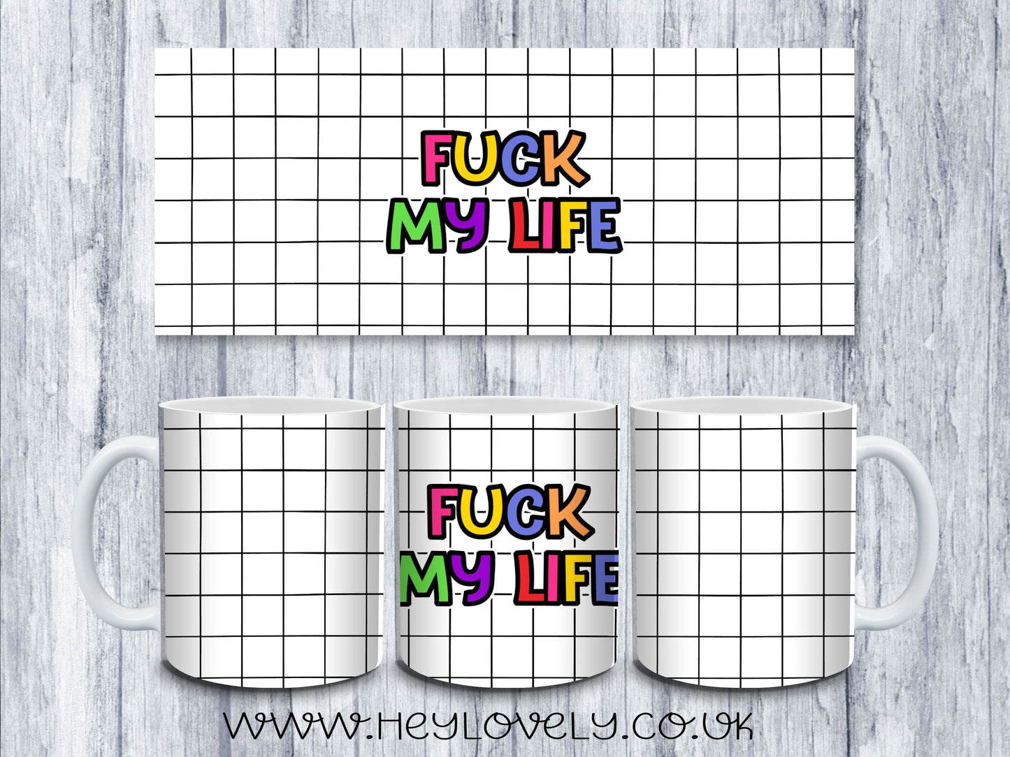 Sweary Mug Check Design