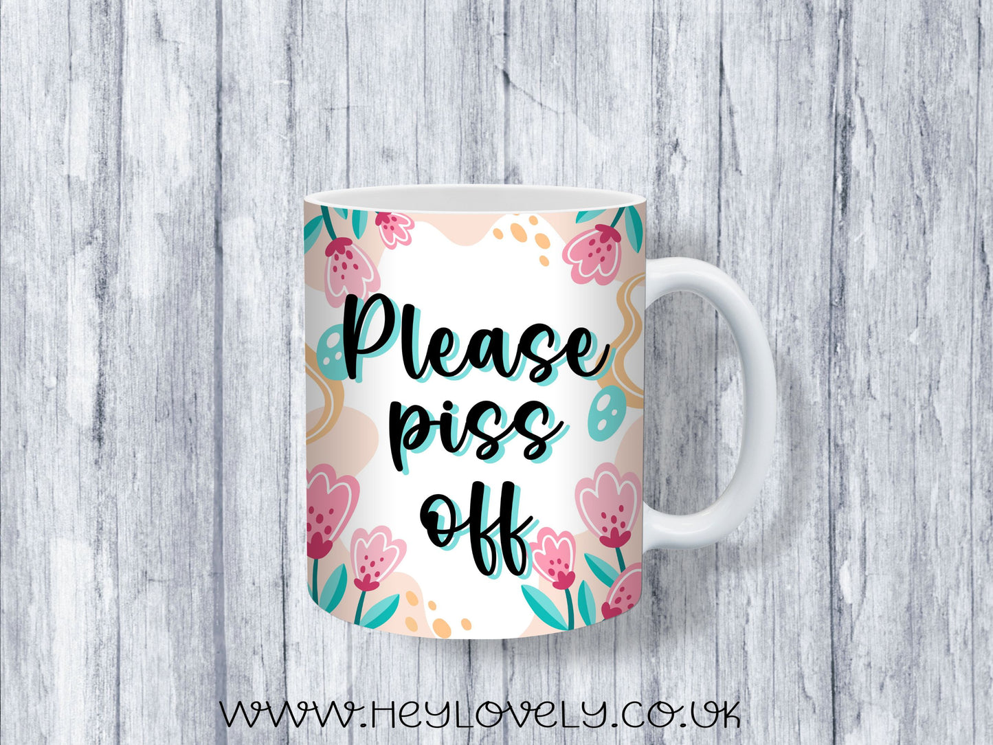 Sweary Mug Florals
