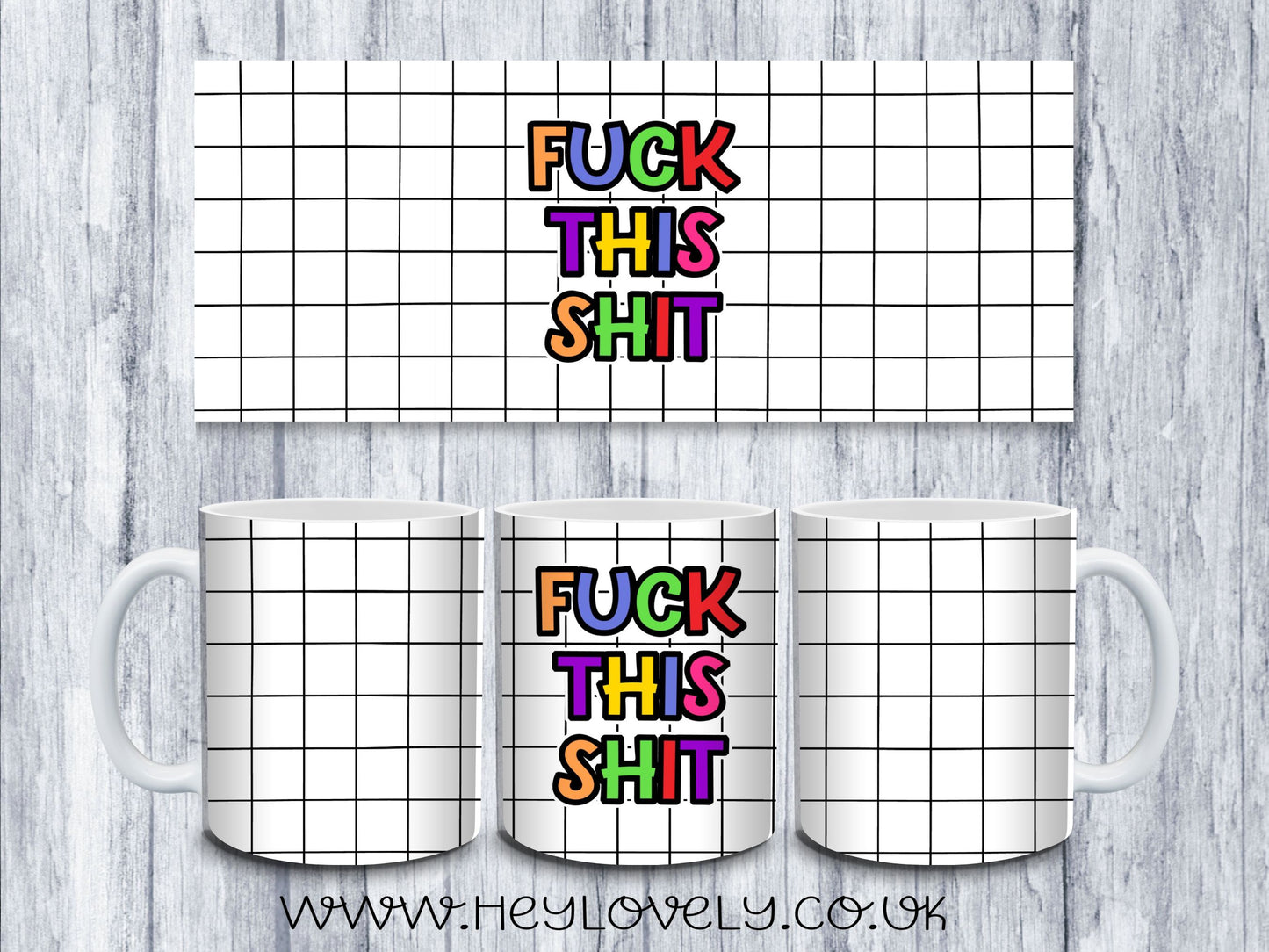 Sweary Mug Check Design