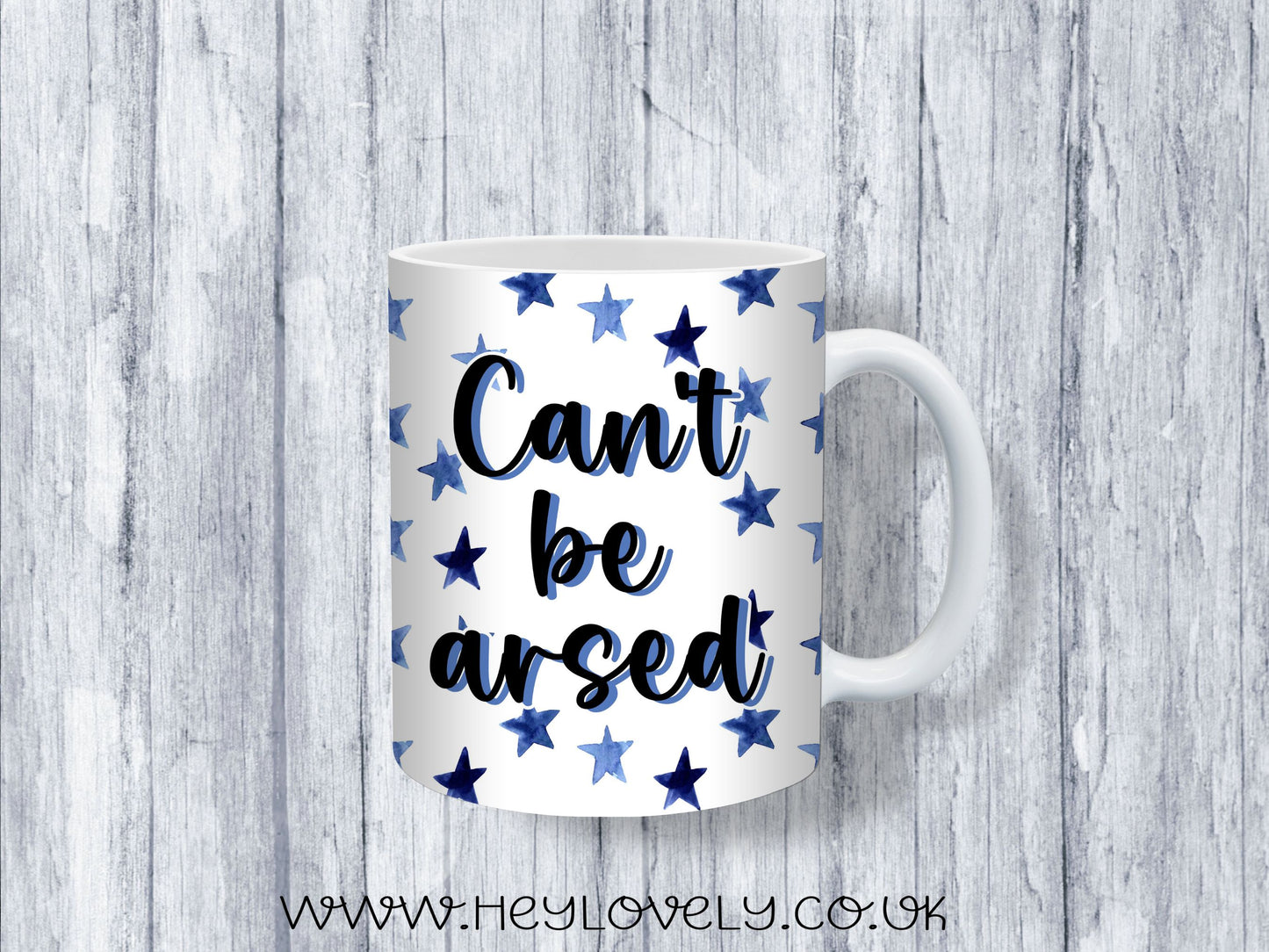 Sweary Mug Blue Stars