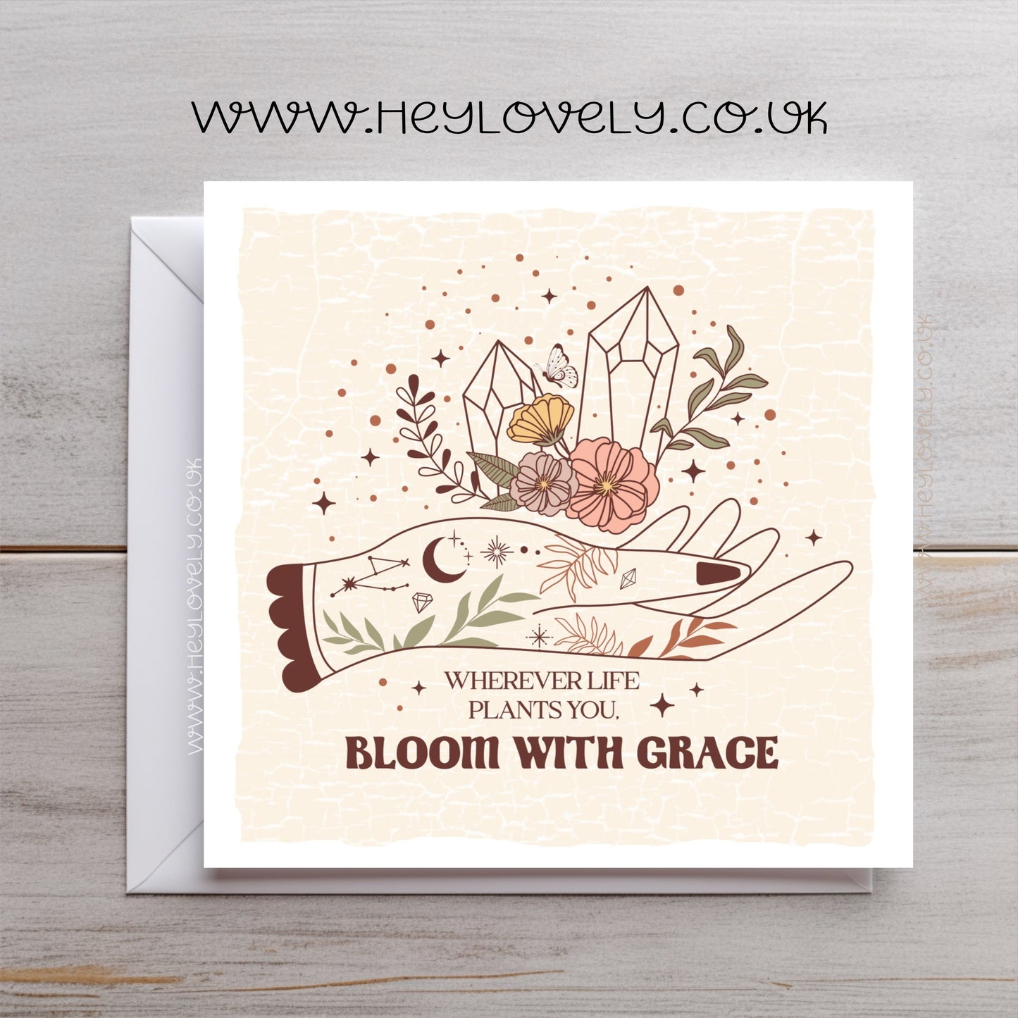 Bloom with grace card
