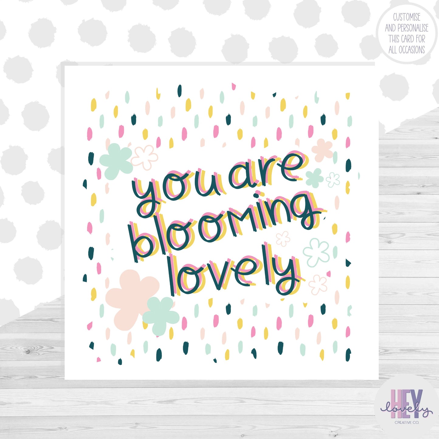 Blooming lovely card