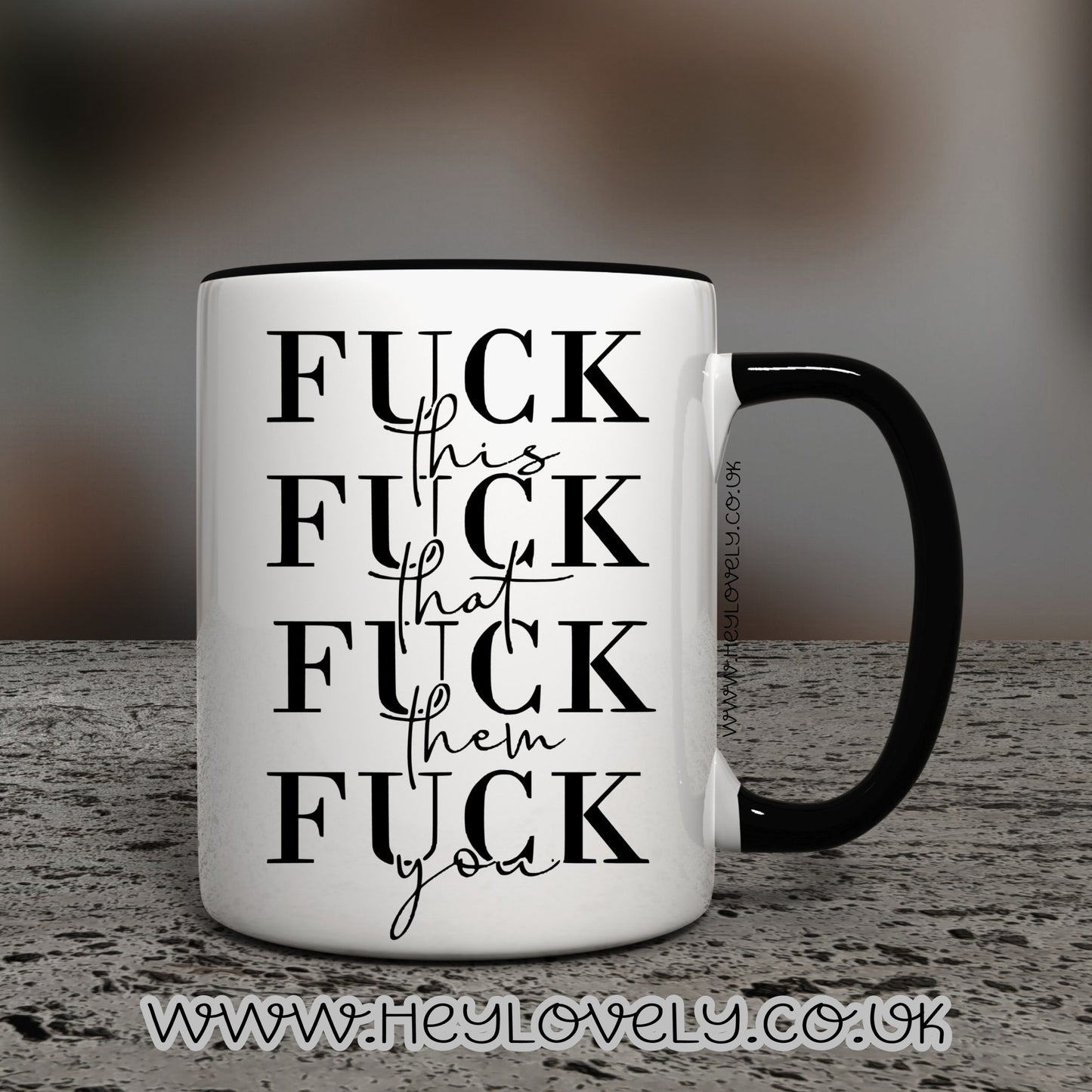 F**k x4 mug