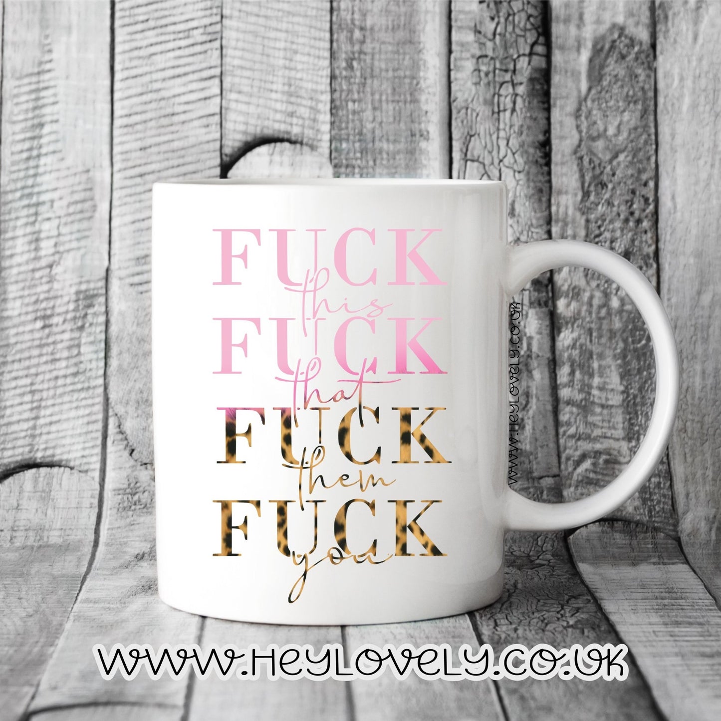 F**k x4 mug - colours