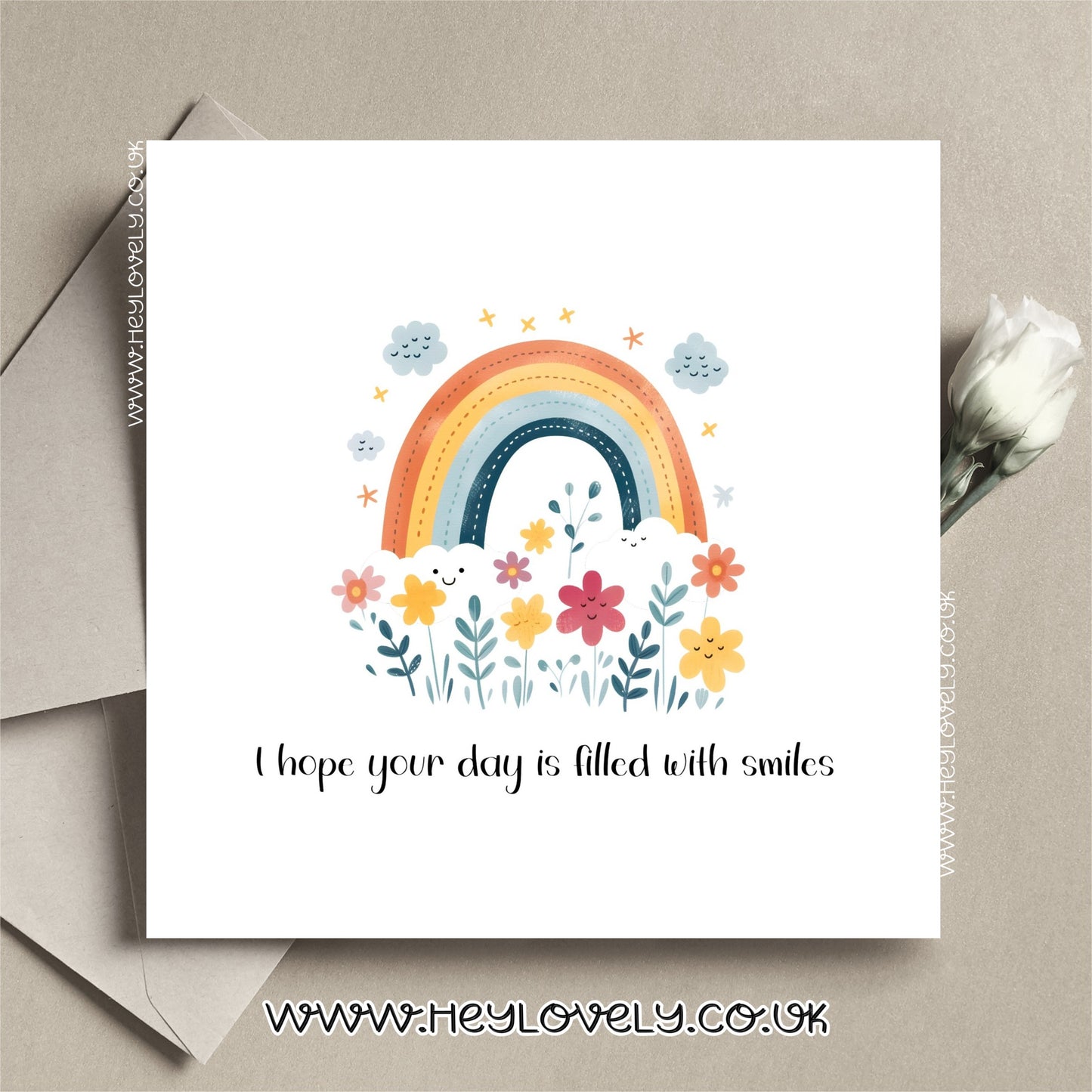 Filled with smiles card