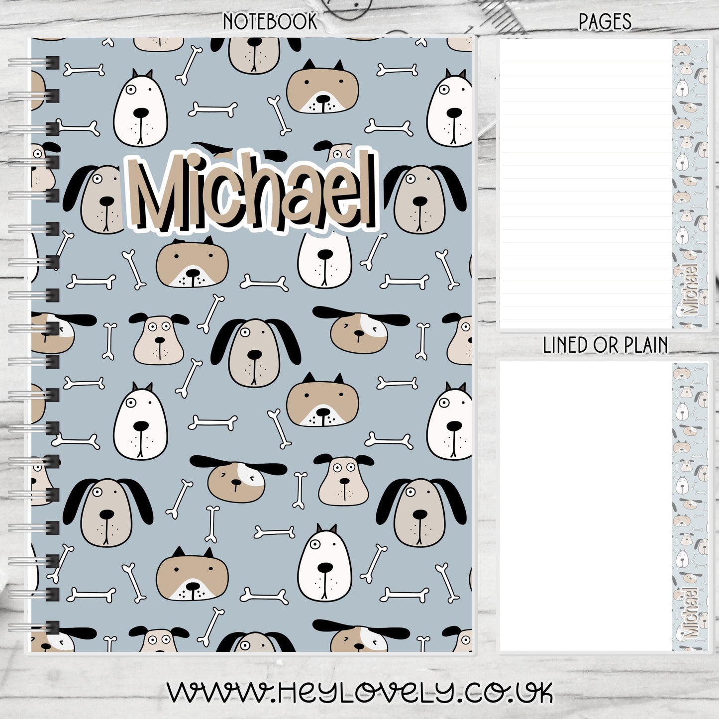 A6, A5 or A4 Wire Bound Notebook * Set 36