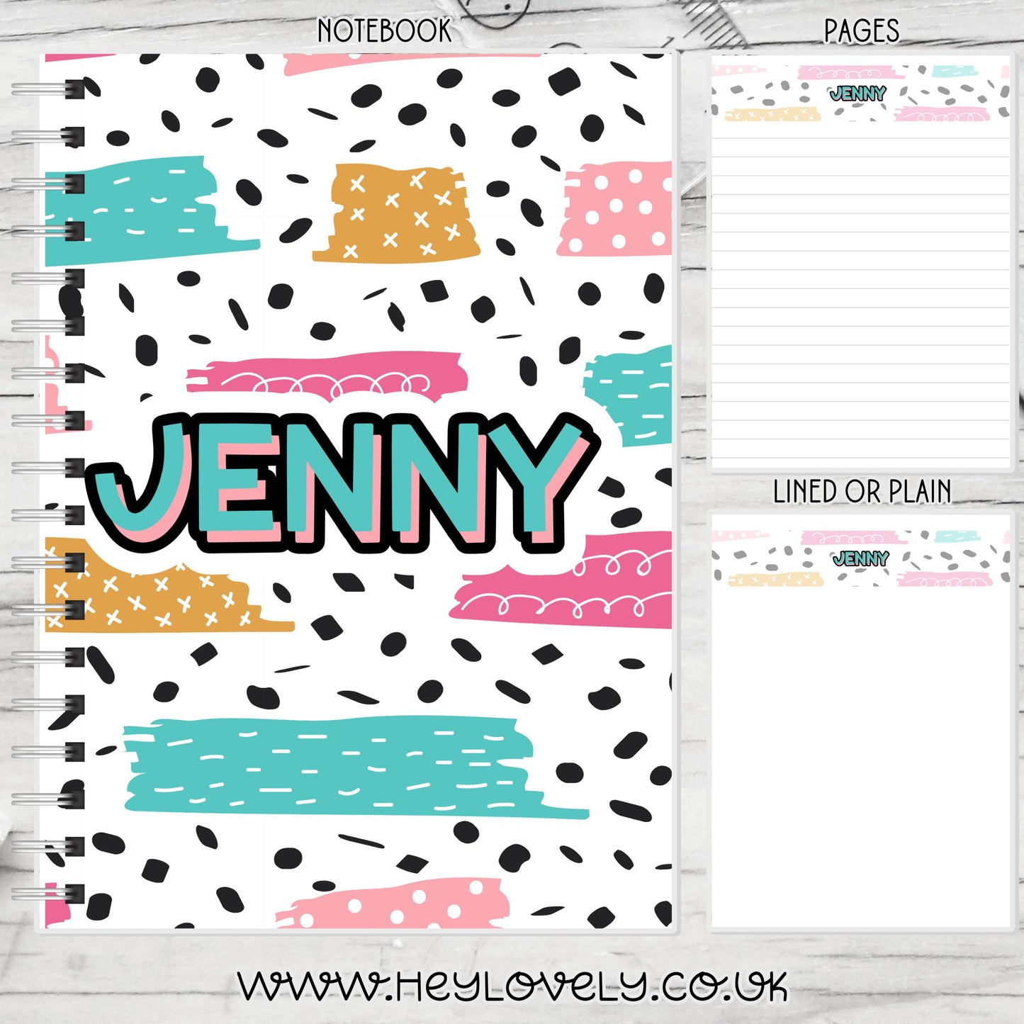 A6, A5 or A4 Wire Bound Notebook * Set 42