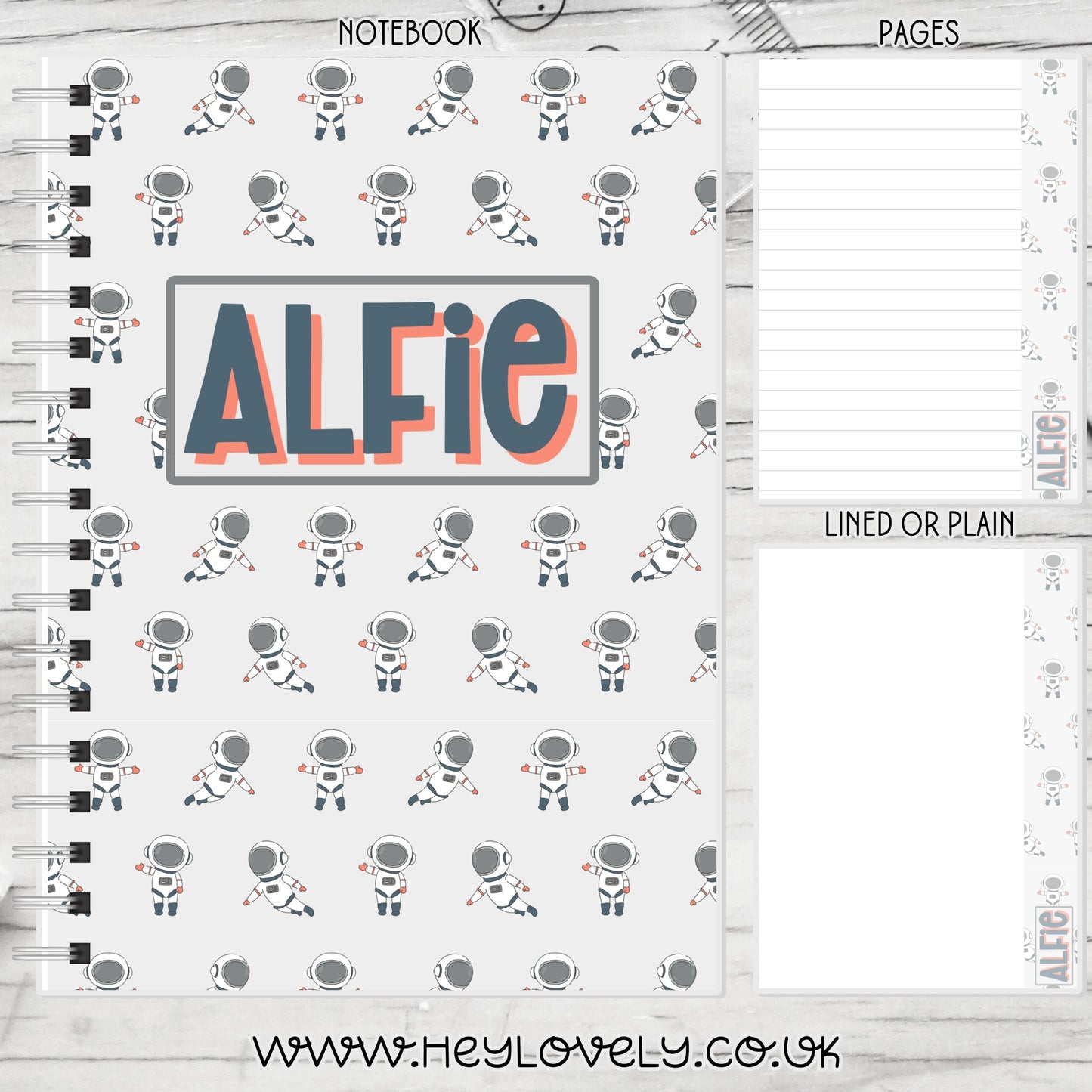 A6, A5 or A4 Wire Bound Notebook * Set 45