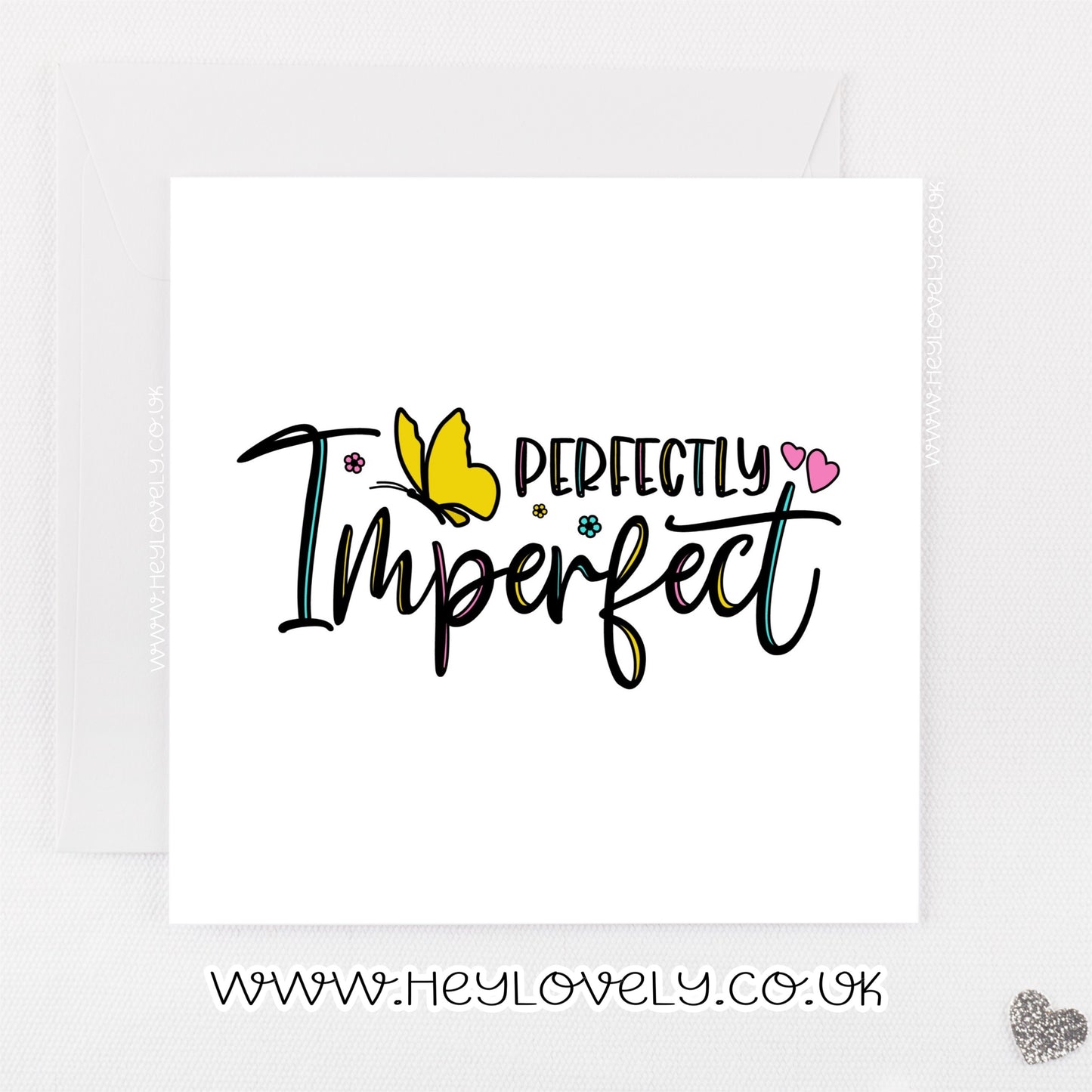 Perfectly imperfect card