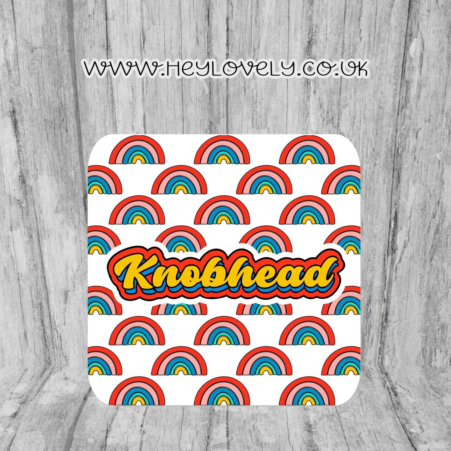 Sweary Mug Retro Rainbow Design