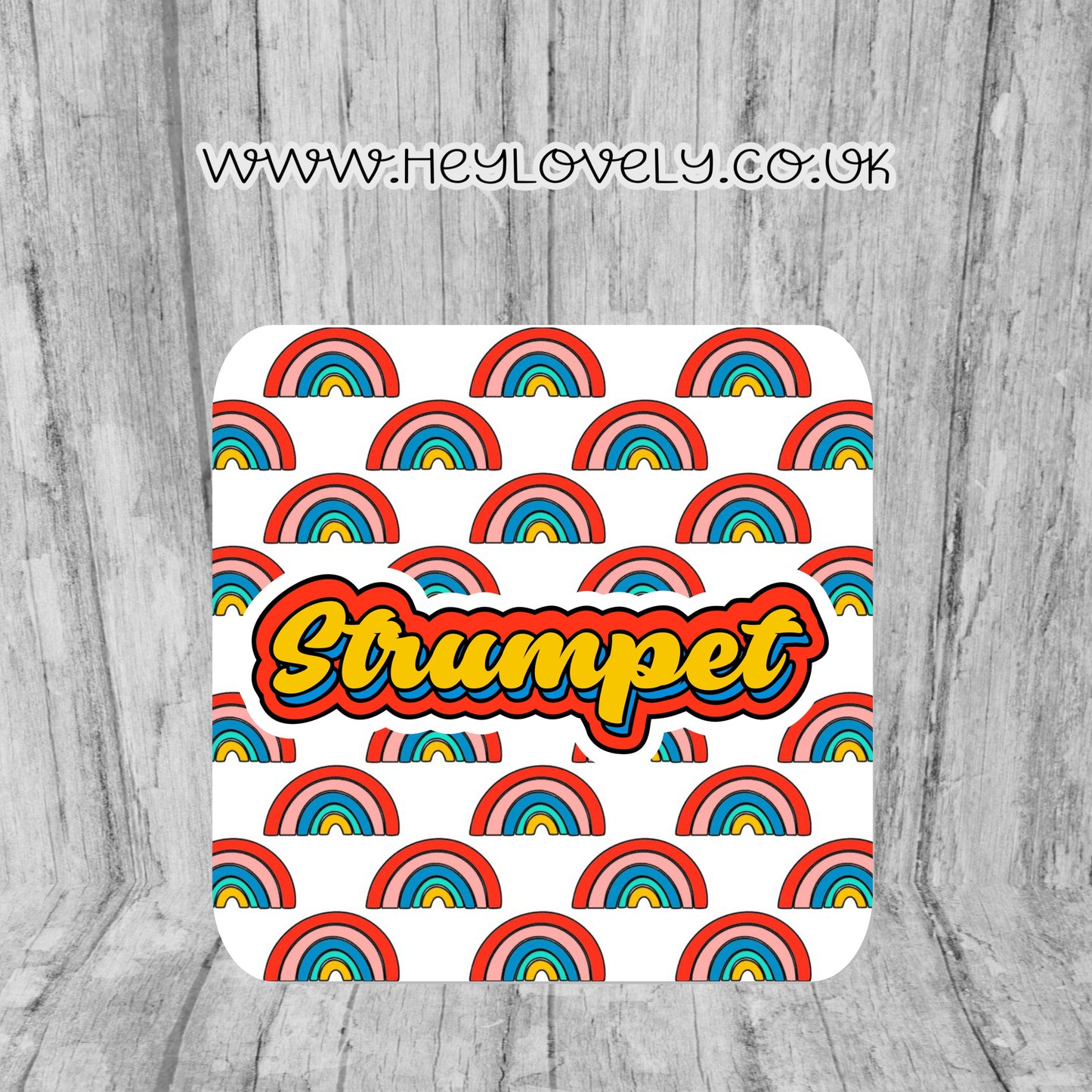 Sweary Mug Retro Rainbow Design
