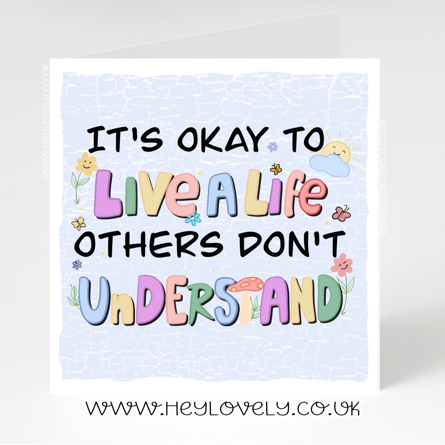 It's ok to live a life.... card