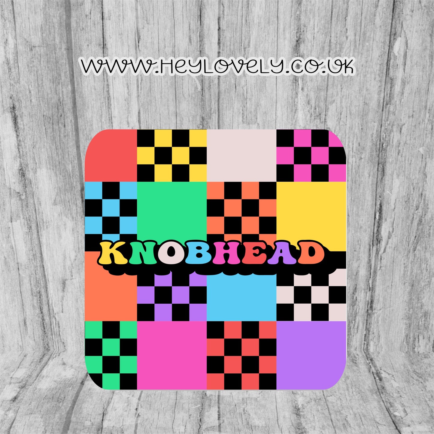 Sweary Mug Bright Squares Design
