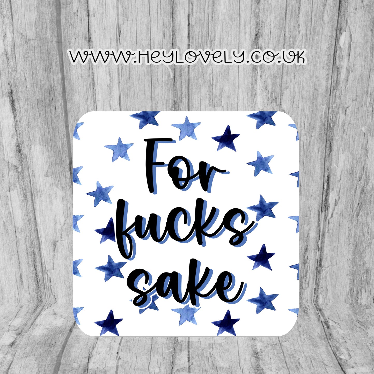 Sweary Mug Blue Stars