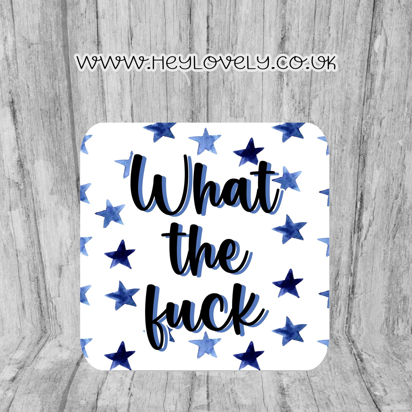 Sweary Mug Blue Stars