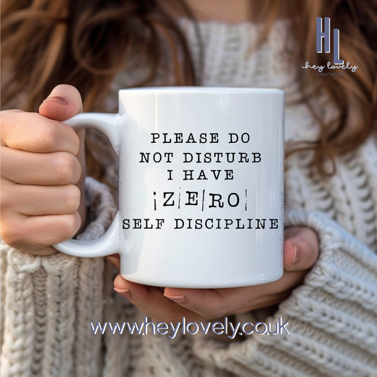 Zero self discipline