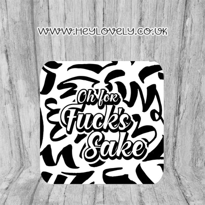 Sweary Mug Black & White Design