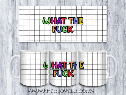 Sweary Mug Check Design