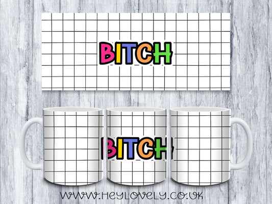 Sweary Mug Check Design