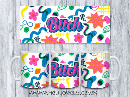 Sweary Mug Bright Design