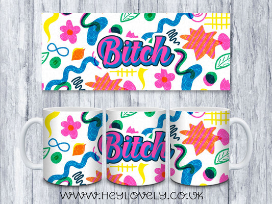 Sweary Mug Bright Design