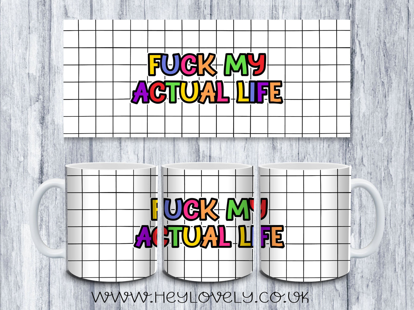 Sweary Mug Check Design
