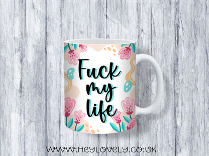 Sweary Mug Florals