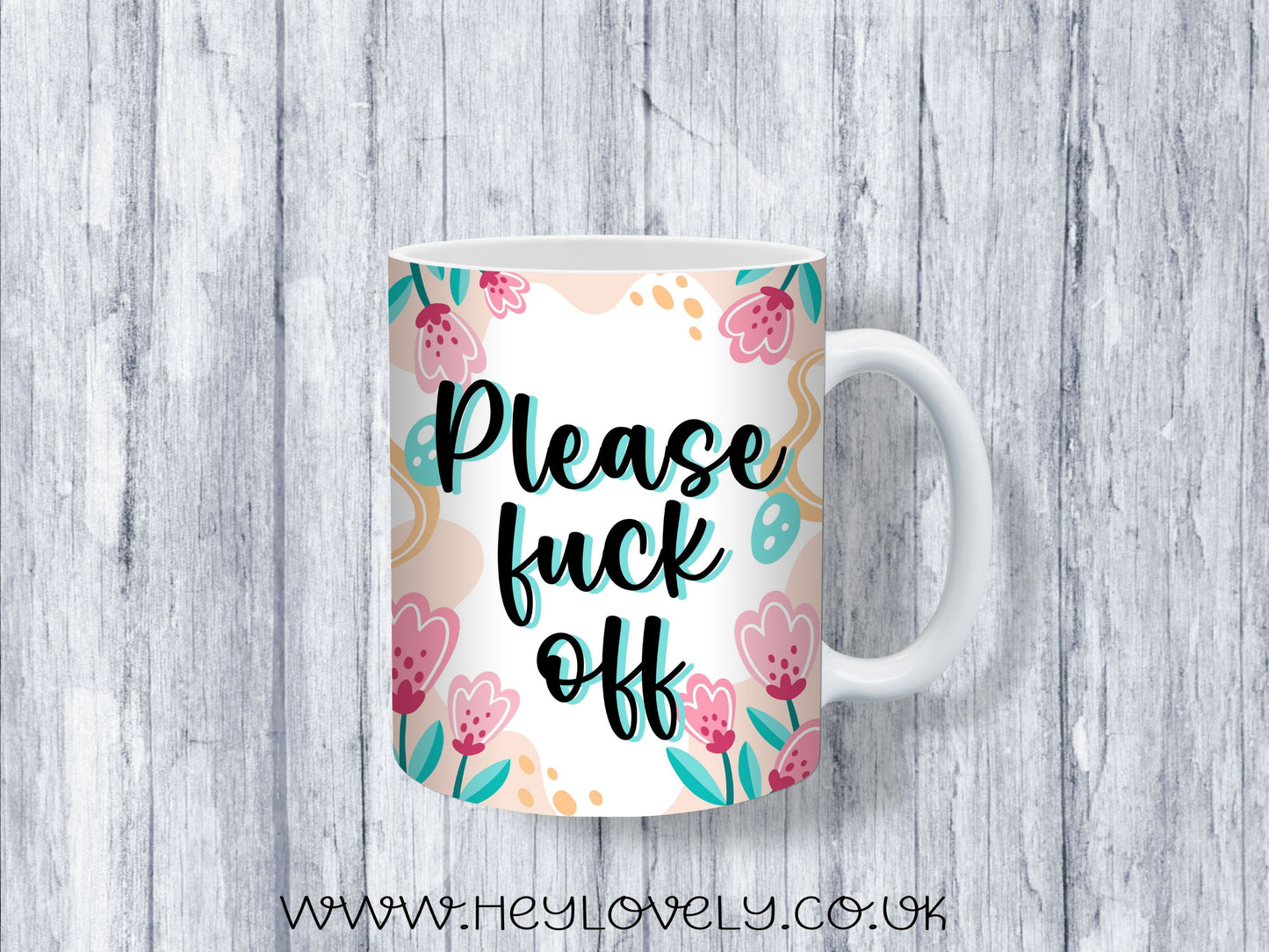 Sweary Mug Florals