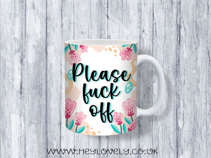 Sweary Mug Florals