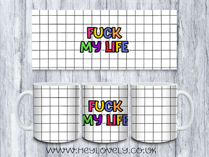 Sweary Mug Check Design