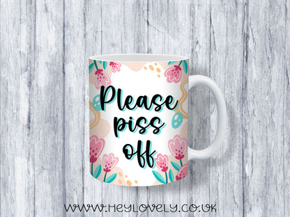 Sweary Mug Florals