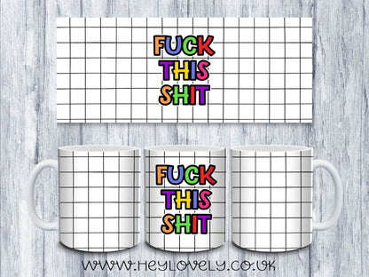 Sweary Mug Check Design