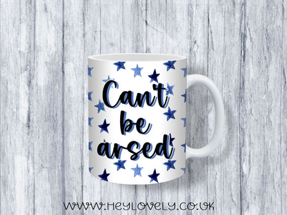 Sweary Mug Blue Stars