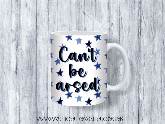 Sweary Mug Blue Stars