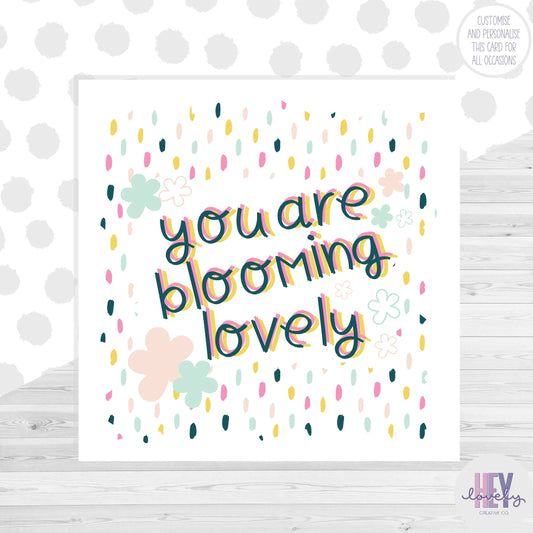 Blooming lovely card