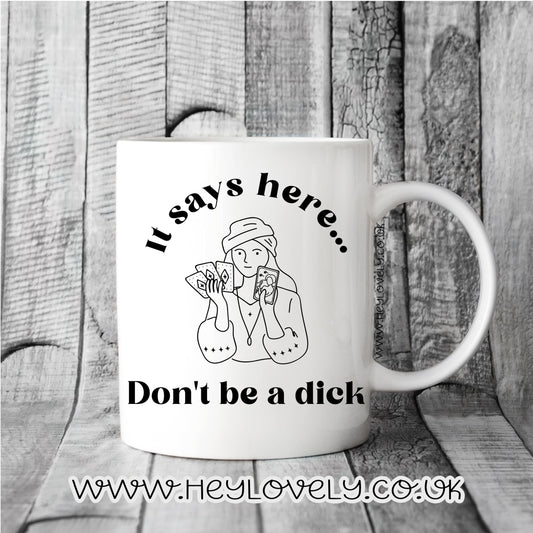 It says here.... mug