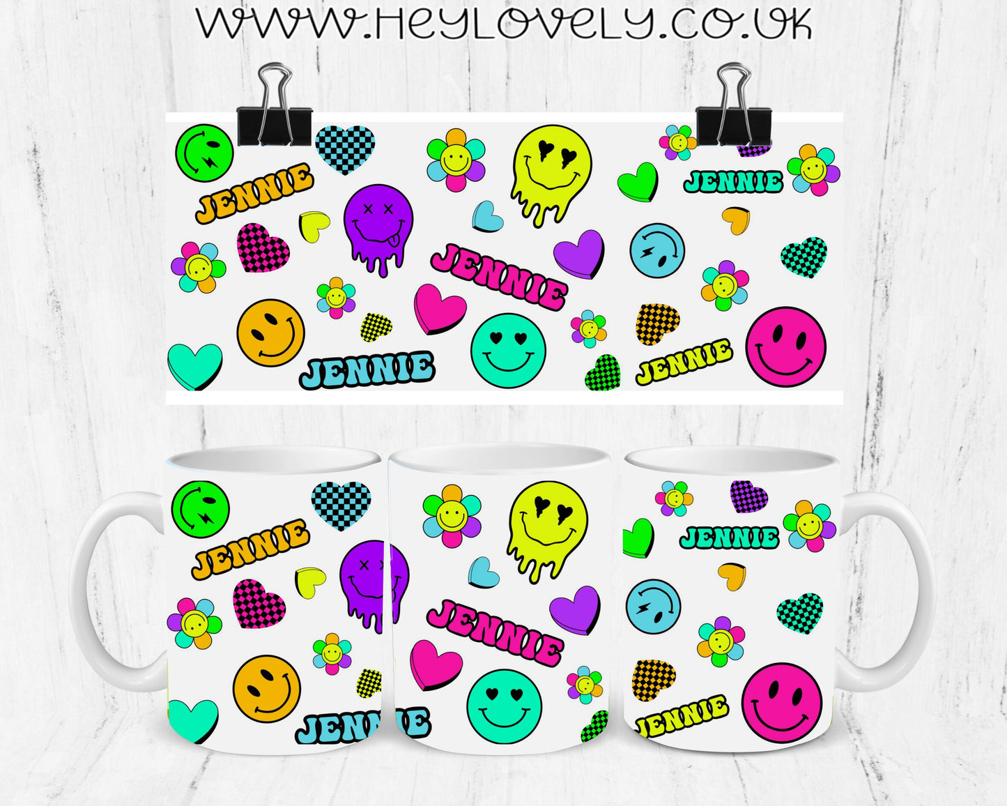 Retro little faces... mug