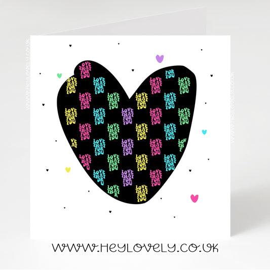 Love that for you card - heart