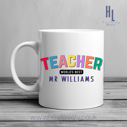 Worlds best teacher DES29