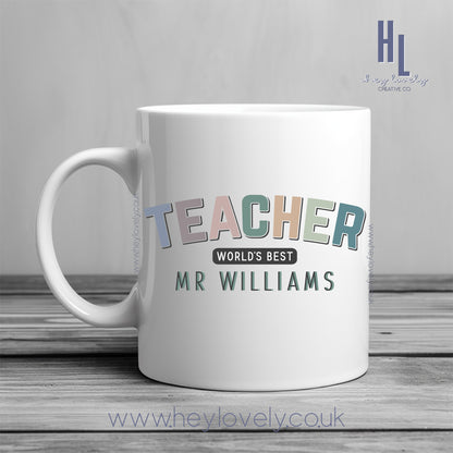Worlds best teacher DES30