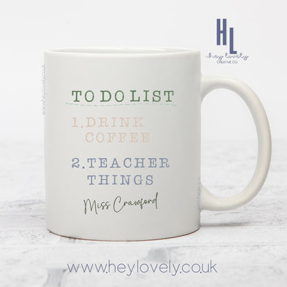 Teacher to do list coffee DES32