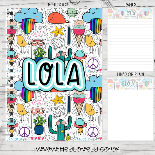 A6, A5 or A4 Wire Bound Notebook * Set 13