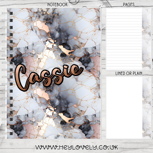 A6, A5 or A4 Wire Bound Notebook * Set 25
