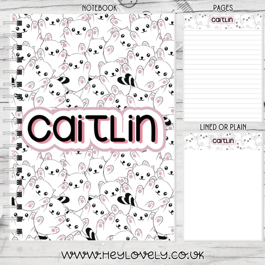 A6, A5 or A4 Wire Bound Notebook * Set 7
