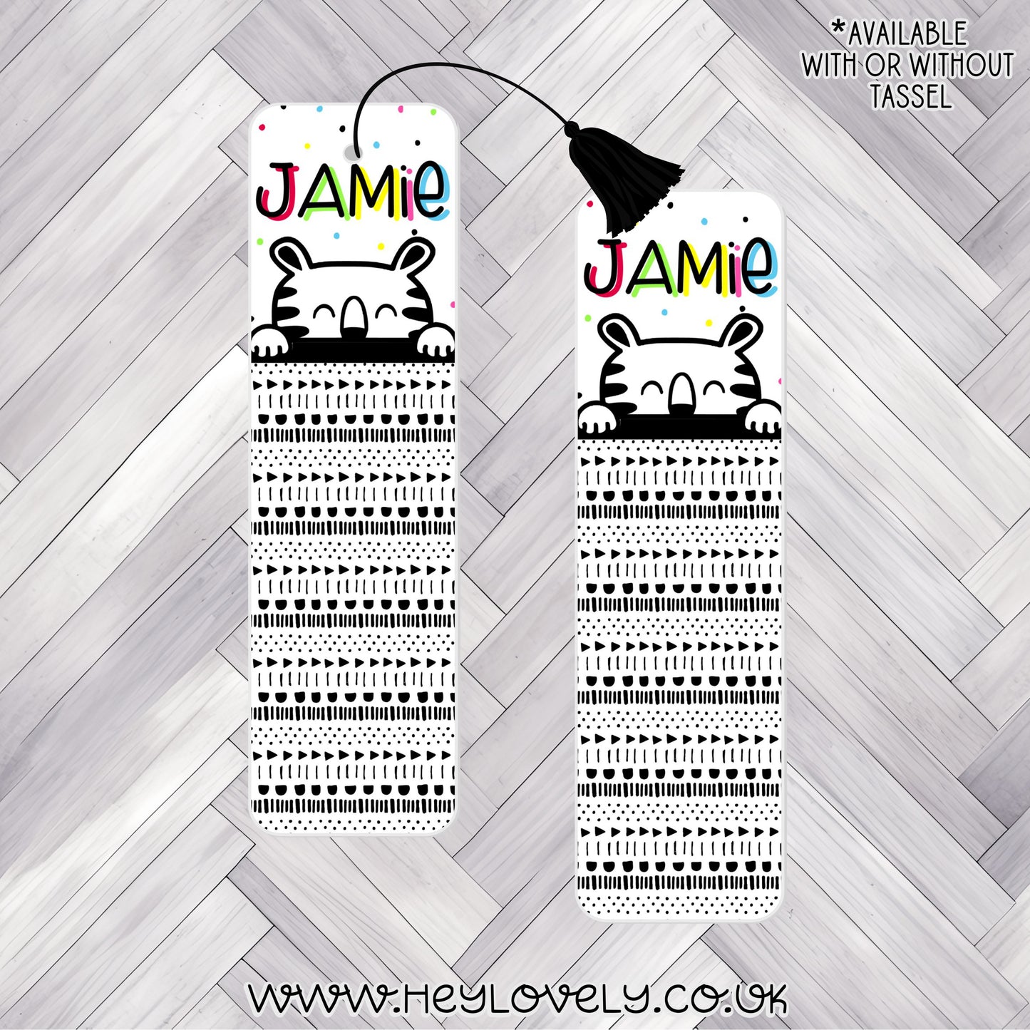 Peeking Bookmark Tiger